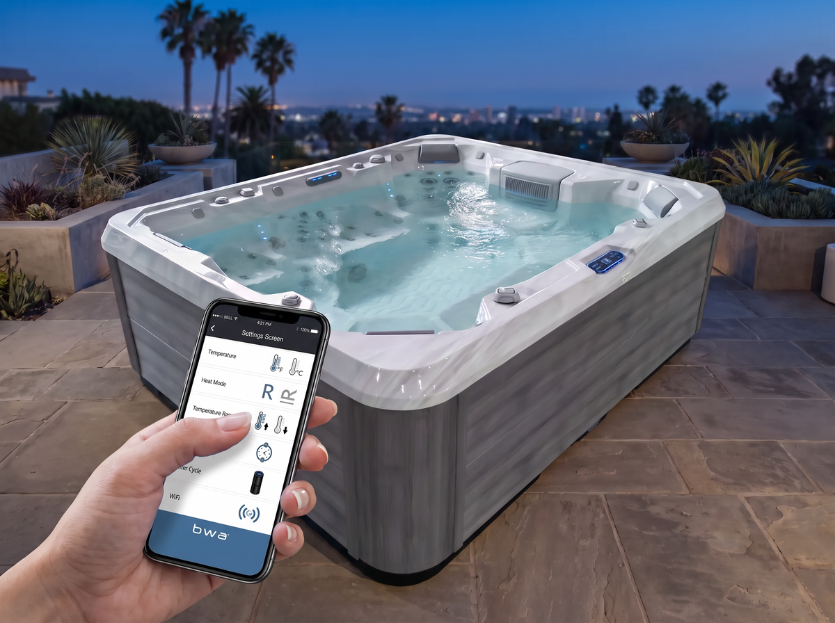 Use the app to make your spa ready before you are.